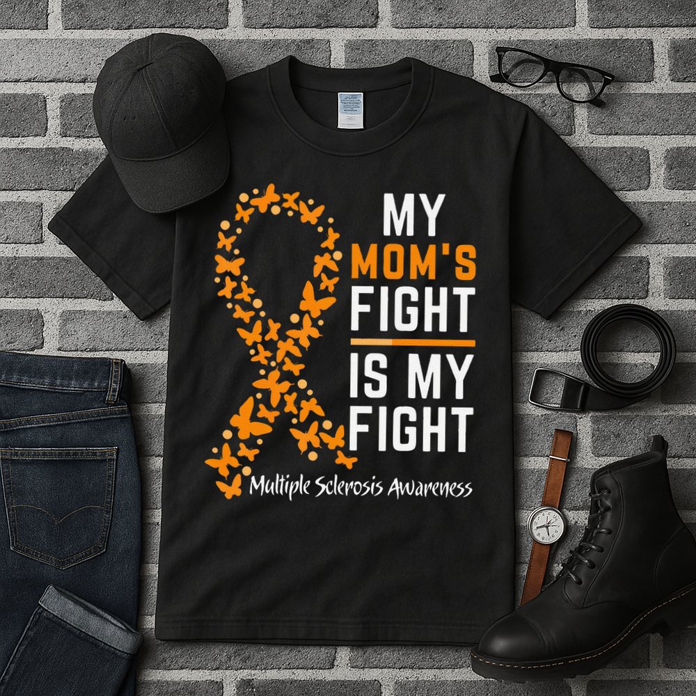 My Moms Fight is My Fight Multiple Sclerosis Awareness Tall T-Shirt