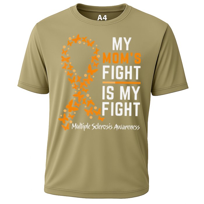 My Moms Fight is My Fight Multiple Sclerosis Awareness Cooling Performance Crew T-Shirt