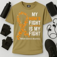 My Moms Fight is My Fight Multiple Sclerosis Awareness Cooling Performance Crew T-Shirt