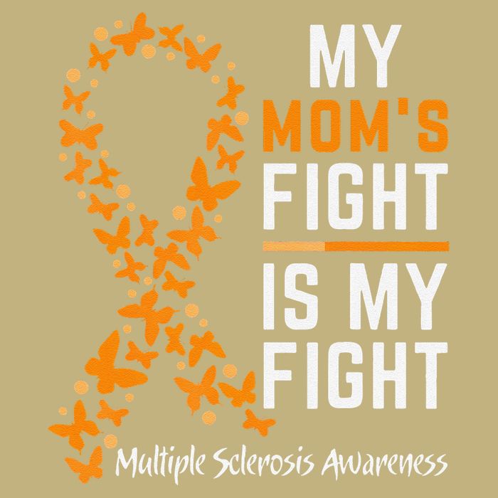 My Moms Fight is My Fight Multiple Sclerosis Awareness Cooling Performance Crew T-Shirt