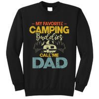 Men My Favorite Camping Buddies Call Me Dad Fathers Day Funny Sweatshirt