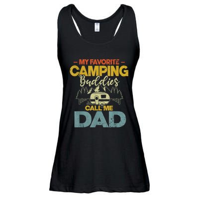 Men My Favorite Camping Buddies Call Me Dad Fathers Day Funny Ladies Essential Flowy Tank