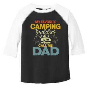 Men My Favorite Camping Buddies Call Me Dad Fathers Day Funny Toddler Fine Jersey T-Shirt