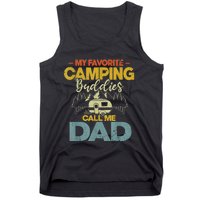 Men My Favorite Camping Buddies Call Me Dad Fathers Day Funny Tank Top