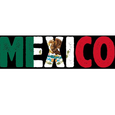 Mexico Mexican Flag Vintage Pride Bumper Sticker