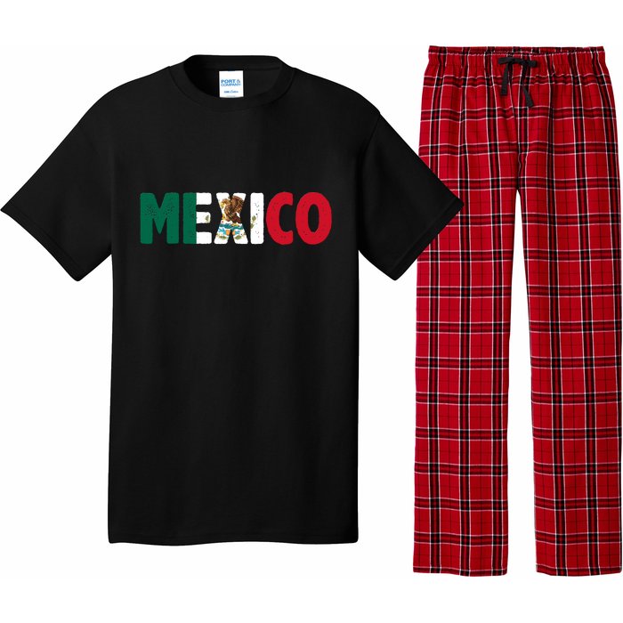 Mexico Mexican Flag Vintage Pride Pajama Set