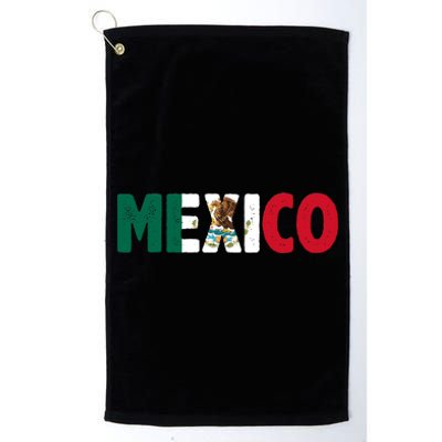 Mexico Mexican Flag Vintage Pride Platinum Collection Golf Towel