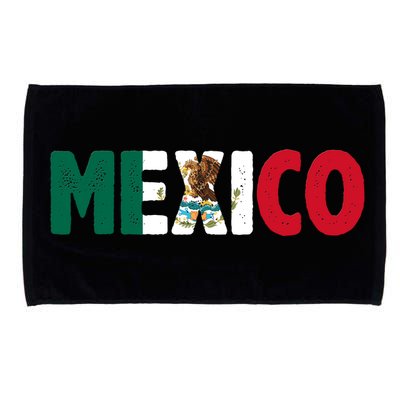 Mexico Mexican Flag Vintage Pride Microfiber Hand Towel