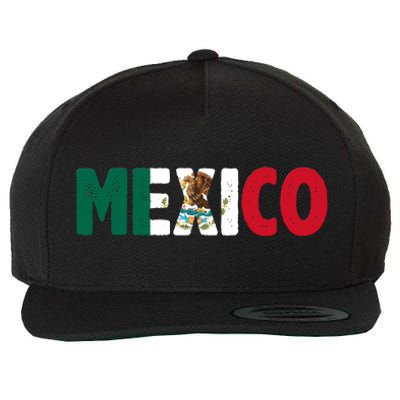 Mexico Mexican Flag Vintage Pride Wool Snapback Cap