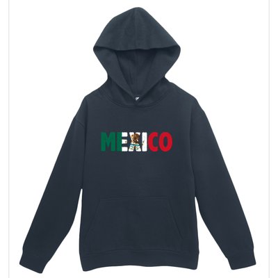 Mexico Mexican Flag Vintage Pride Urban Pullover Hoodie