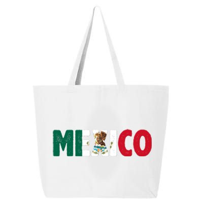 Mexico Mexican Flag Vintage Pride 25L Jumbo Tote