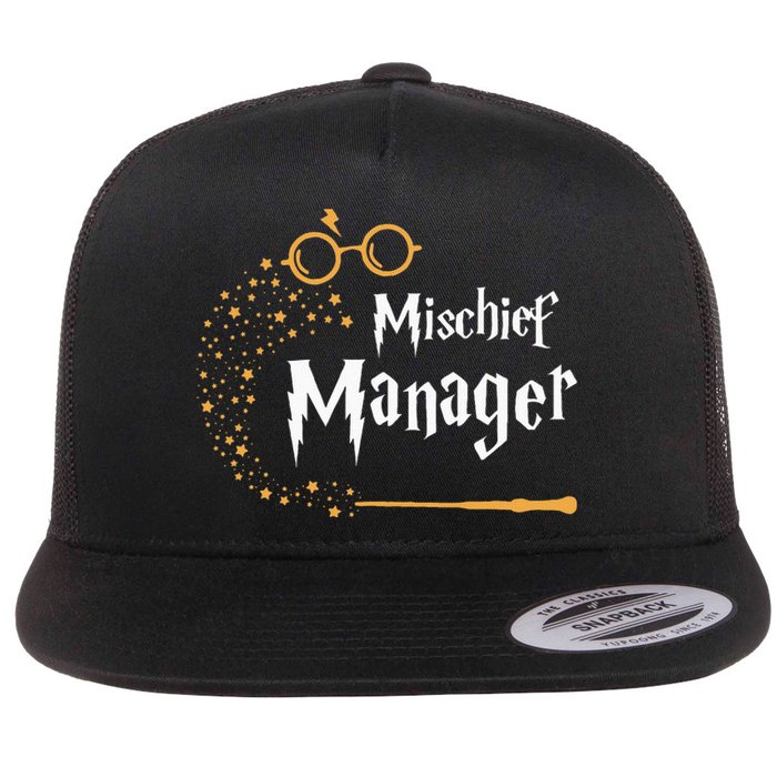 Mischief Manager Family Mischief Matching Halloween Flat Bill Trucker Hat