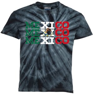 Mexico Mexican Flag Sports Lovers Kids Tie-Dye T-Shirt