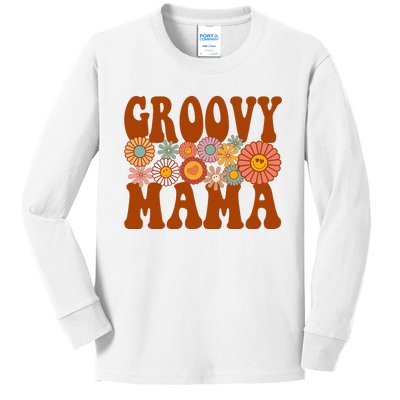 Mama Matching Family 1st Birthday Party Kids Long Sleeve Shirt