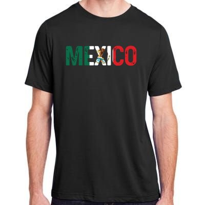 Mexico Mexican Flag Vintage Pride Adult ChromaSoft Performance T-Shirt