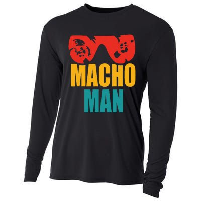 M.A.C.H.O Man Funny Vintage Cooling Performance Long Sleeve Crew