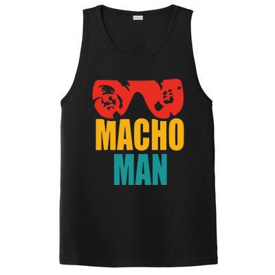 M.A.C.H.O Man Funny Vintage PosiCharge Competitor Tank