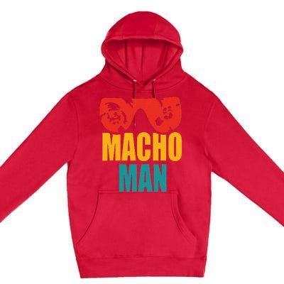 M.A.C.H.O Man Funny Vintage Premium Pullover Hoodie