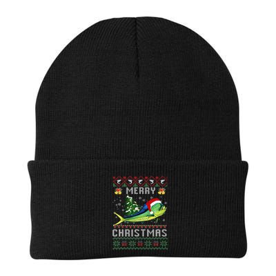 Mahi Mahi Fish Lover Xmas Tree Santa Mahi Mahi Christmas Beanie