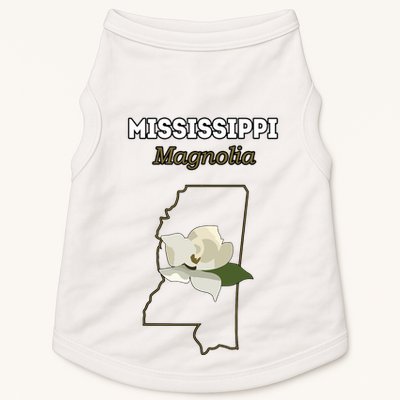 Mississippi Magnolia Flower Gift Doggie Tank