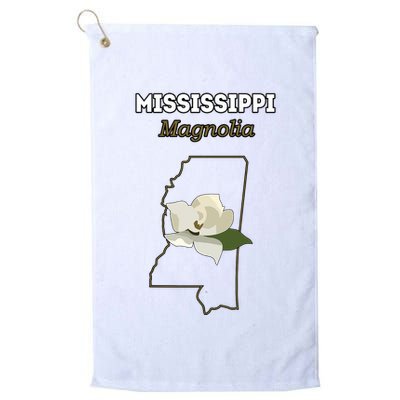Mississippi Magnolia Flower Gift Golf Towel