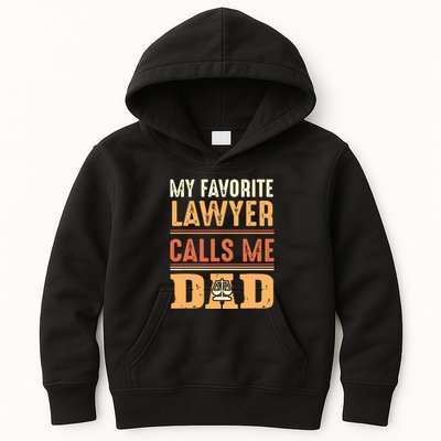 Men My Favorite Lawyer Calls Me Dad Best Fathers Day Gift Kids Hoodie