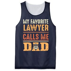 Men My Favorite Lawyer Calls Me Dad Best Fathers Day Gift Mesh Reversible Basketball Jersey Tank