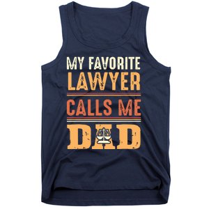 Men My Favorite Lawyer Calls Me Dad Best Fathers Day Gift Tank Top