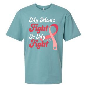 My Moms Fight Is My Fight Cancer Support Sueded Cloud Jersey T-Shirt