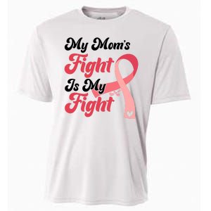 My Moms Fight Is My Fight Cancer Support Cooling Performance Crew T-Shirt