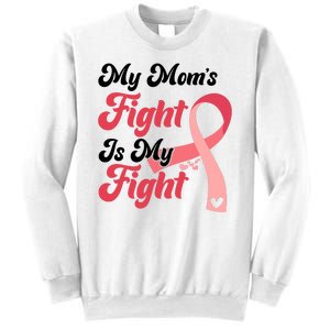 My Moms Fight Is My Fight Cancer Support Sweatshirt