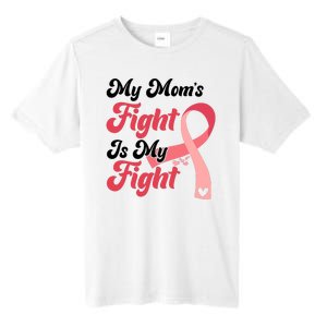 My Moms Fight Is My Fight Cancer Support Tall Fusion ChromaSoft Performance T-Shirt