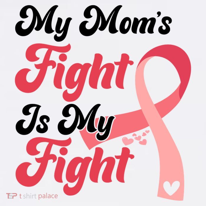 My Moms Fight Is My Fight Cancer Support Flatbill Hat