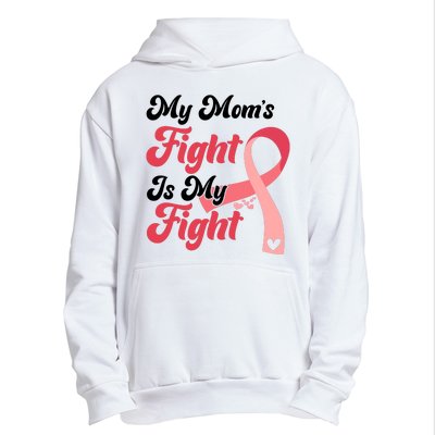 My Moms Fight Is My Fight Cancer Support Urban Pullover Hoodie