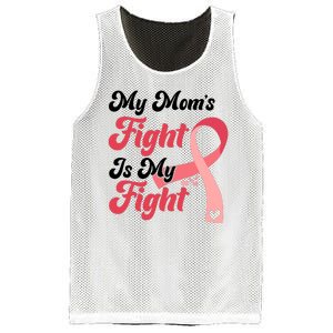 My Moms Fight Is My Fight Cancer Support Mesh Reversible Basketball Jersey Tank