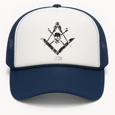 Memento Mori Freemason Skull And Bones Masonic Trucker Hat