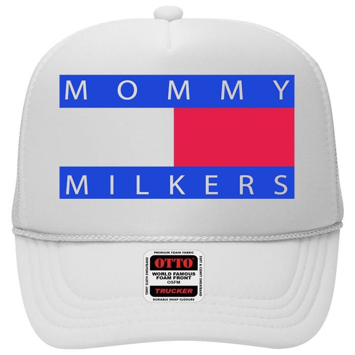 Mommy Milkers Funny Mom High Crown Mesh Back Trucker Hat