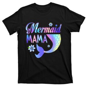 Mermaid Mama Funny Mermaid Mom Matching Party T-Shirt