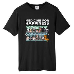 My Medicine For Happiness Called Cats Every Day Kitten Cat Gift Tall Fusion ChromaSoft Performance T-Shirt