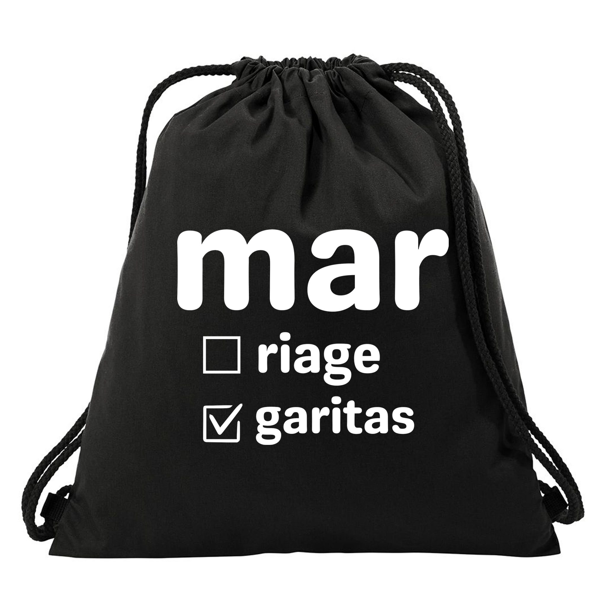 Marriage Margaritas Funny Drawstring Bag