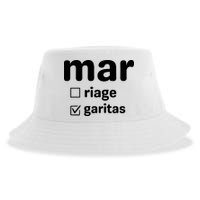 Marriage Margaritas Funny Sustainable Bucket Hat