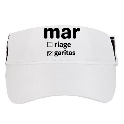 Marriage Margaritas Funny Adult Drive Performance Visor
