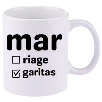 Marriage Margaritas Funny 11oz C Handle Ceramic Mug