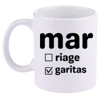 Marriage Margaritas Funny 11oz C Handle Ceramic Mug