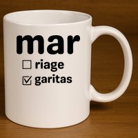 Marriage Margaritas Funny 11oz C Handle Ceramic Mug