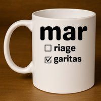 Marriage Margaritas Funny 11oz C Handle Ceramic Mug
