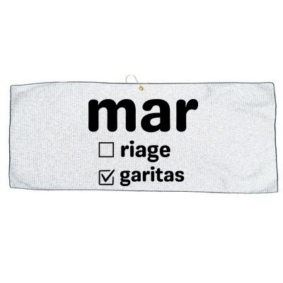 Marriage Margaritas Funny Large Microfiber Waffle Golf Towel