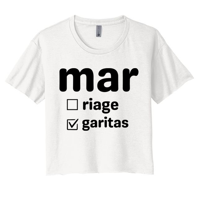 Marriage Margaritas Funny Crop Top