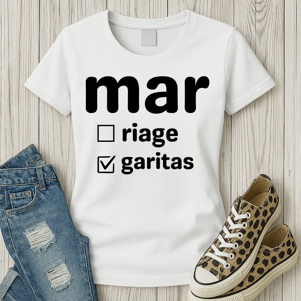 Marriage Margaritas Funny Womens T-Shirt