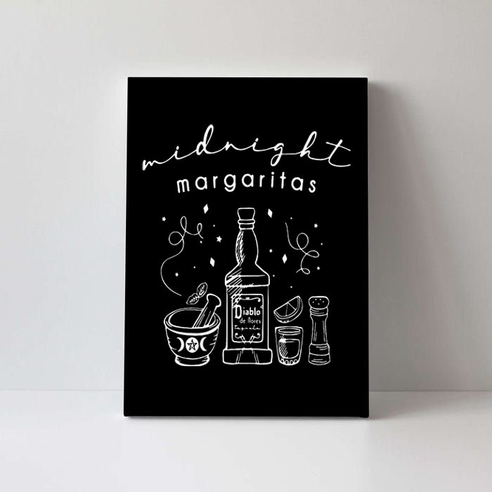 Midnight Margaritas Funny Halloween Witches Canvas